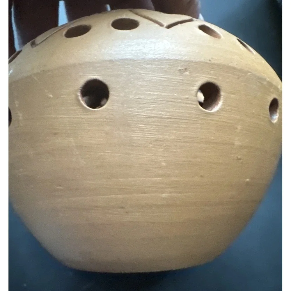 NEW Ten Thousand Villages Shadow Magic Votive Holder Terracotta Handmade Banglad